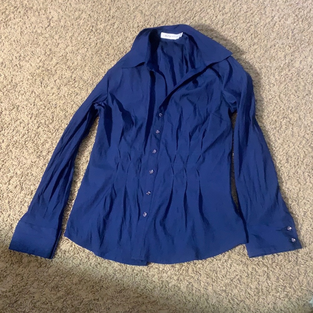 Collared Button Down Blouse